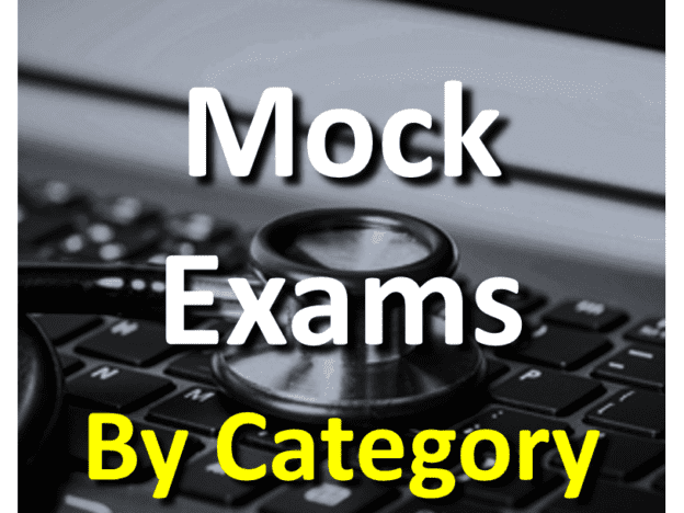 Mock questions by category course image